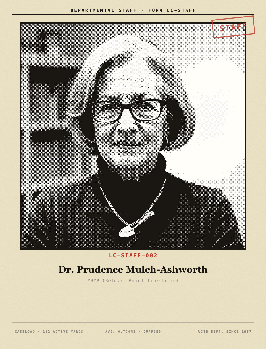 Portrait of Dr. Prudence Mulch-Ashworth