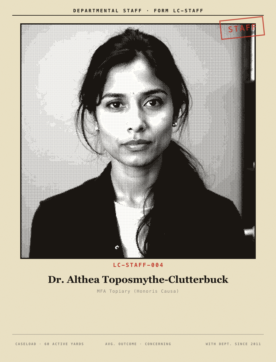 Portrait of Dr. Althea Toposmythe-Clutterbuck